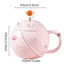 HwaGui - Cute Astronaut Mug With Lid And