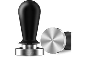 Dailyart 53mm Espresso Tamper - Spring-loaded Coffee Tamper, Barista Espresso Accessories with 30lbs Springs, 100% Flat Stainless Steel Base Tamper Fits