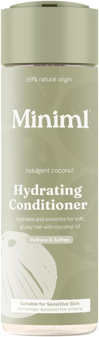 Miniml Hydrating Hair Conditioner Indulgent Coconut 400ml Vegan Cruelty Free