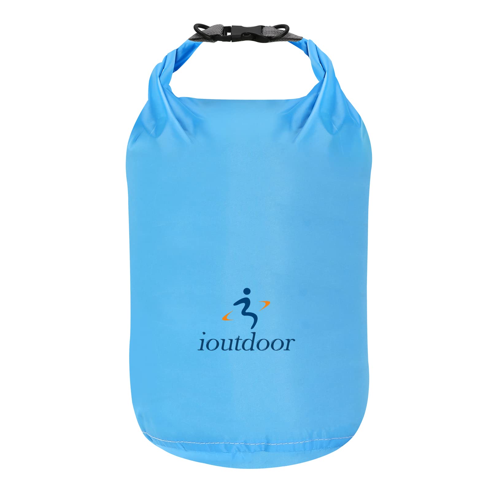ioutdoor Waterproof Dry Bags Lightweight 2L/5L/10L/20L Keep Dry Clean, Dry Compression Sacks Small Large for Kayaking, Hiking, Swimming, Camping, Canoeing, Boating, Fishing (Blue, 2L)