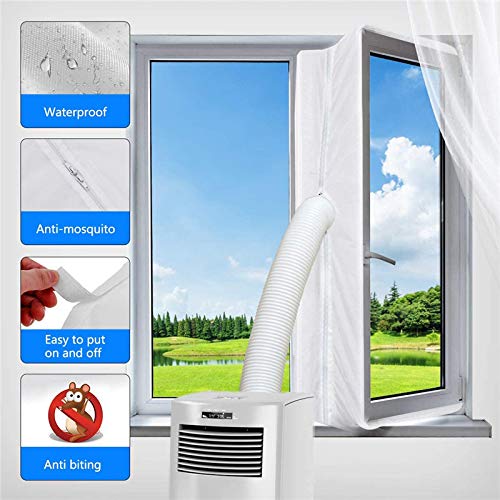 400 cm universal air conditioning window seal for mobile air conditioners, air conditioners, tumble dryers, exhaust dryers, stop hot air for attaching to windows, roof windows, casement windows