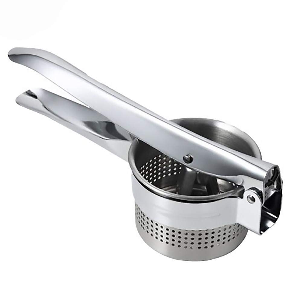 MEETOZ Chef Potato Masher and Ricer, Great for Purees, Fruit Juicer, 100% Stainless Steel