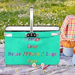 Customized Market Basket Collapsible Large Reusable