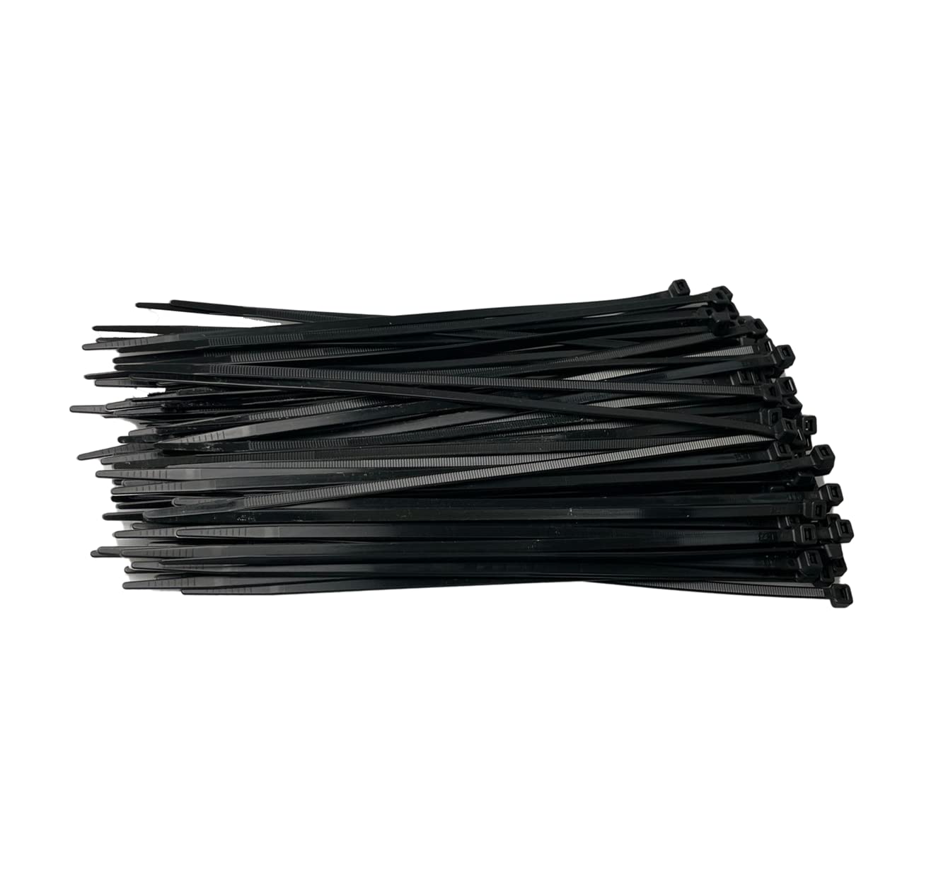 100 Pack of Cable Ties - 250mm x 4.8mm - 10" Premium Tie Wraps - Nylon Zip Ties (100, Black)