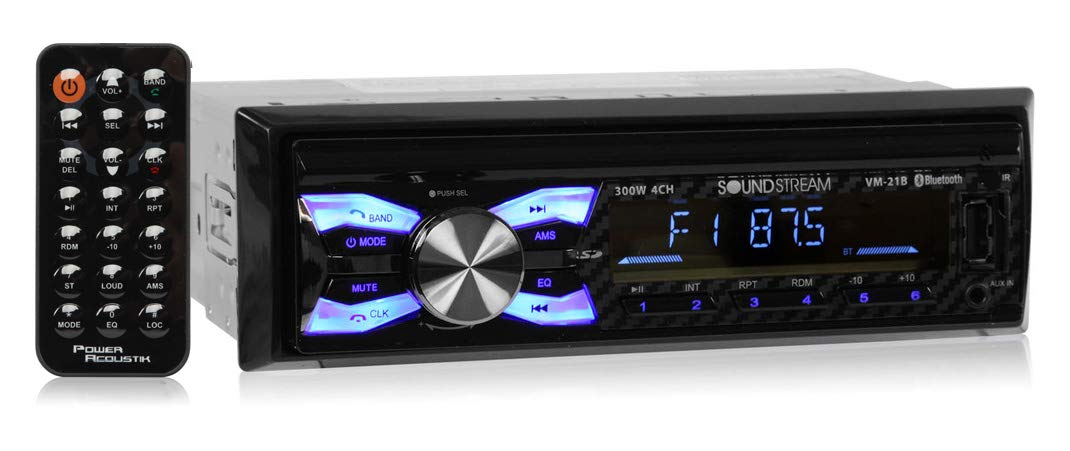 Soundstream VM-21B Single DIN Bluetooth Digital