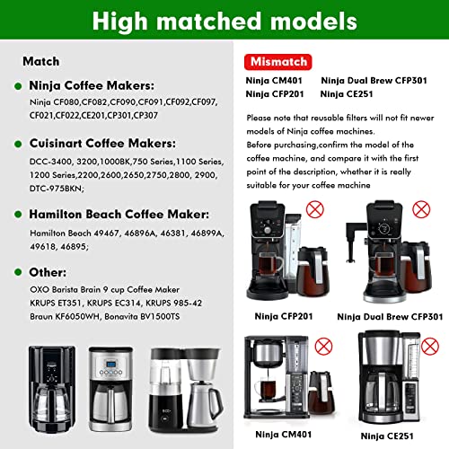 Reusable 4 Cone Coffee Filter 4 6 8 10 Cup Basket Coffee Filters Fit