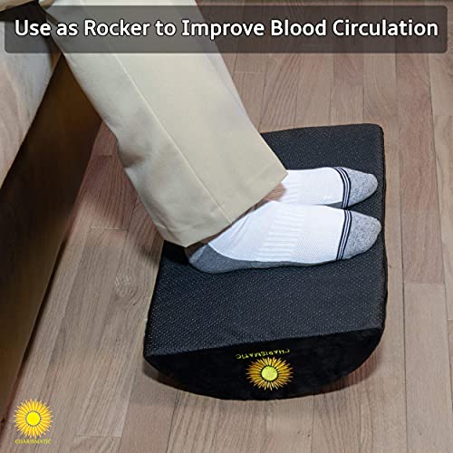 Charismatic Under Desk Footrest Ergonomic Memory Foam Foot Rest Under
