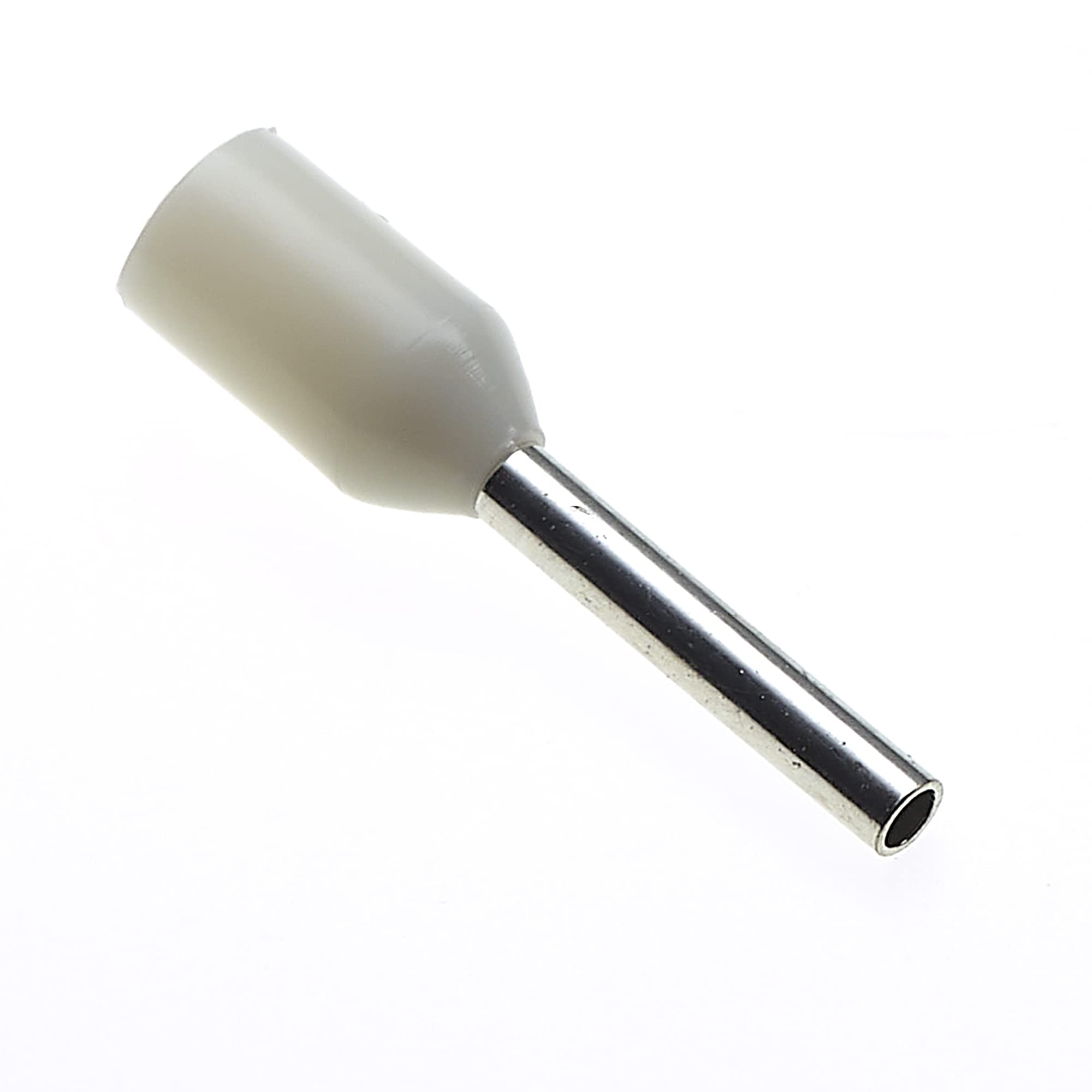 Insulated Ferrule, 8x1mm, Pack Of 100 - Wire Copper Crimp Connector Insulated Ferrule Pin, Cord End Terminal Connectors, French White Nylon Ferrules Connectors