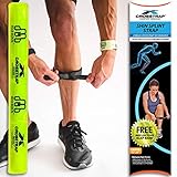 CROSSTRAP Shin Splint by MDUB Medical | Adjustable, Neoprene, Shin Splints Leg Compression Strap Support for Pulled Calf Muscle Pain Torn Calf Strain Injury | Fits Men and Women