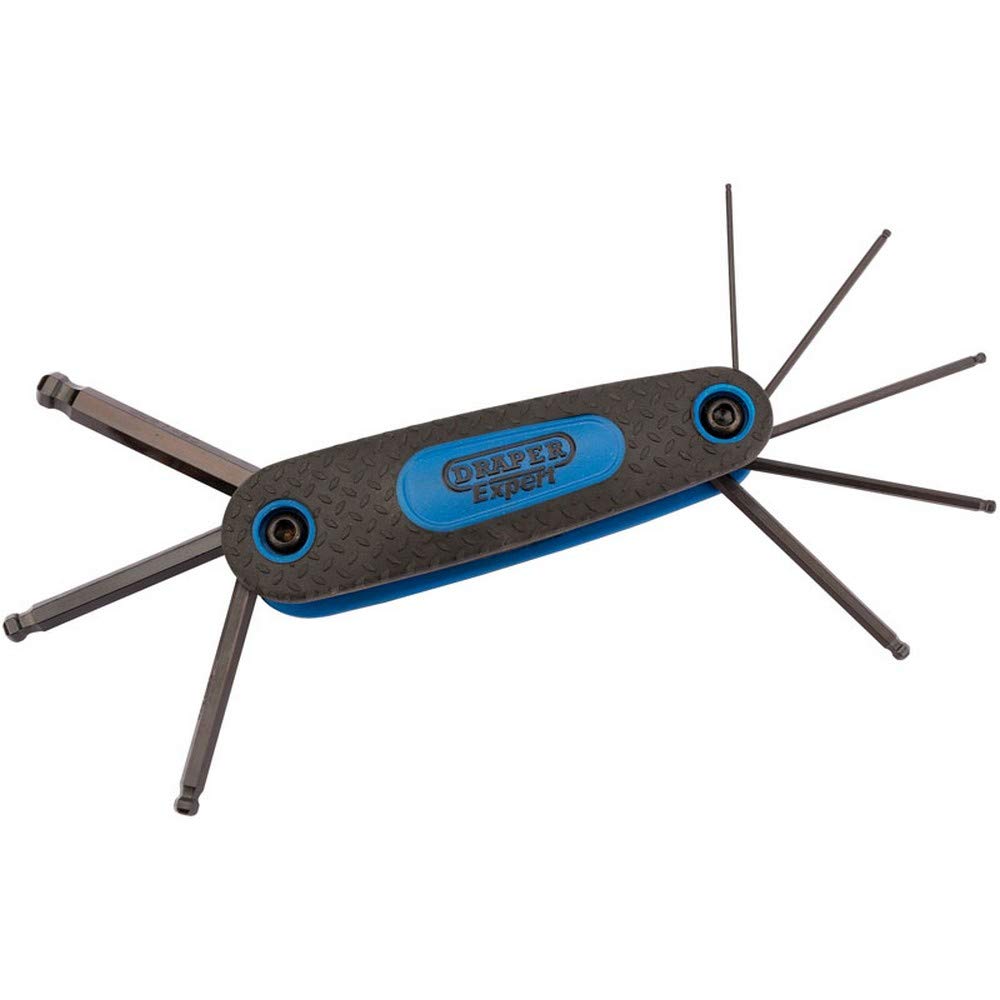 Draper 33837 Expert Ball End Metric Hexagon Key Set, 8 Pieces