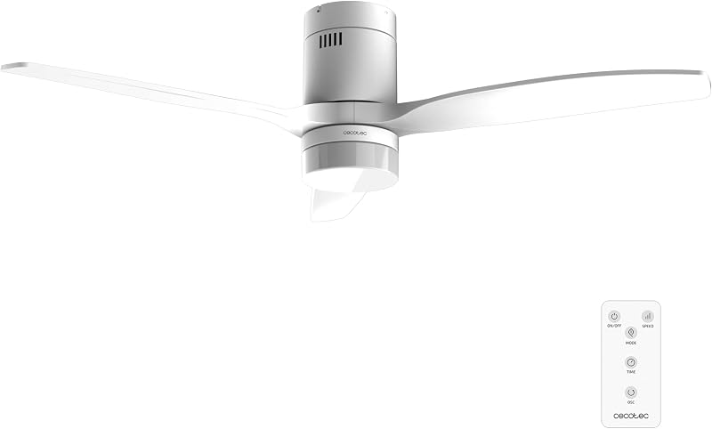 Ventilador de teto Aero 4600 Arctic White & White com luz