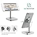 UGREEN Magnetic Desk Phone Mount Tabletop Stand Cell Phone Holder Compatible for iPhone X 8 Plus 7 6S 6 5, Google Pixel, Samsung Galaxy S9 Plus S8 S7 Edge S6 Smartphone (Silver)