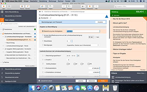 WISO steuer:Mac 2020: Für die automatische Steuererklärung 2019 - Image 5