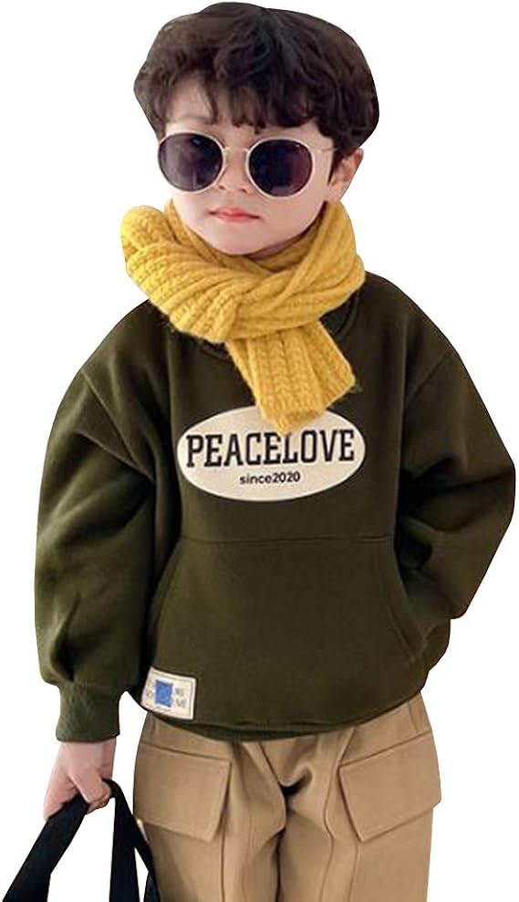 Amazon Feellway トレーニングウェア クルーネックスウェットシャツ ボーイズ ガールズ ファッション 秋冬 裹起毛 厚手 子供服 C1138 トレーナー パーカー 通販