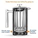 MIRA 34 oz Double Wall All Stainless Steel French Press For Coffee or Tea | Insulated Coffee Pot & Maker Keeps Brewed Coffee or Tea Warm for Hours (34 oz French Press with Bonus Long Spoon)