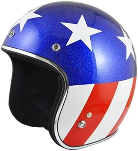 Origine O500 Jet 3/4 Open Face Motorcycle Helmet DOT Cafe Racer Retro Vintage (Gloss White/Captain)