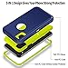 iMangoo Armor Cover iPhone XR Case, iPhone 10R Case Outdoor Sports Heavy Duty Shockproof Full Body Protection Shell iPhone 10 R Case Non-Slip Matte Phone Case for Apple iPhone XR 2018 6.1'' Navy Blue
