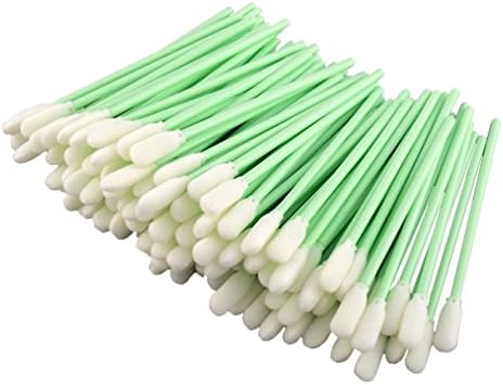 EVNSIX 50pcs Cleaning Swabs Sponge Rod for for Inkjet Print Solvent Printhead Computer Optical