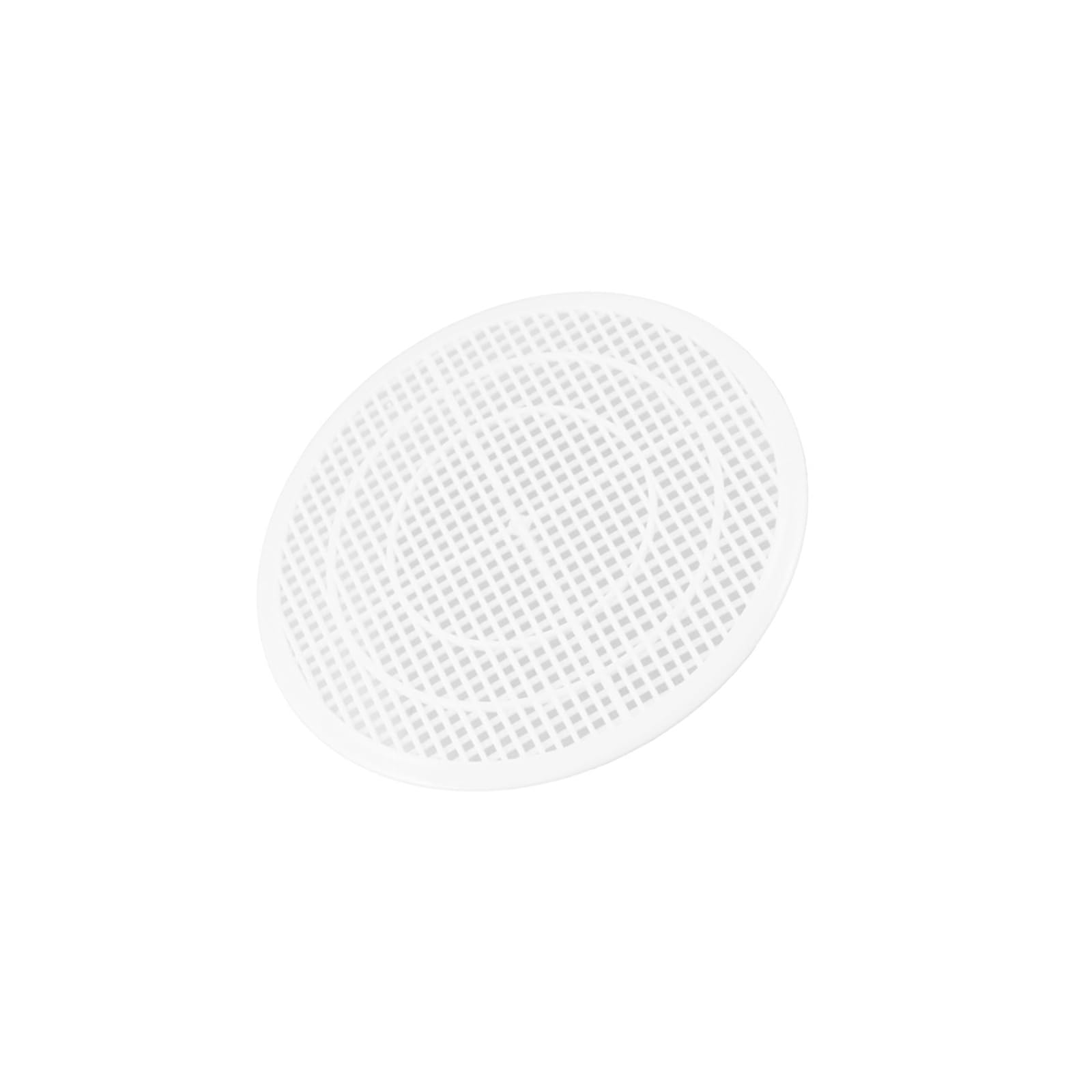METALLIXITY Round Floor Drain Cover (12cm/ 4.7") 1Pcs, Plastic Shower Stall Drain Protector - for Furniture Repair Replacement, Kitchen, Bathroom, White