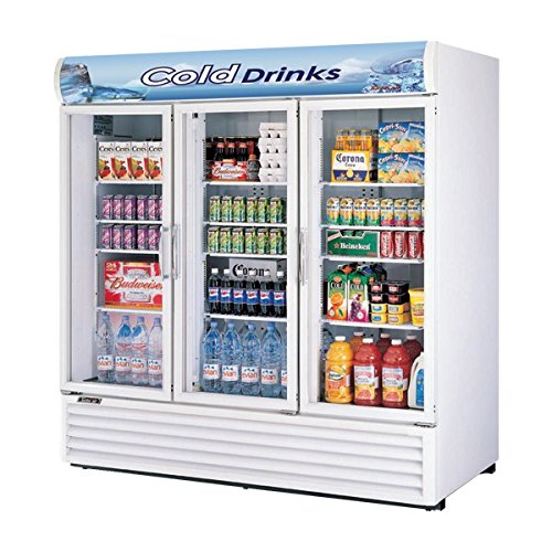 Click Here to See More Images TGM72RS 72 cu. ft. Glass Door Merchandiser Refrigerator with Energy Conserving Fan Control Double Pane Glass Doors Adjustable Shelves and Hot Gas Condensate System: White