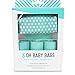 Oh Baby Bags Diaper Bag Clip-On Dispenser Gift Box with Scented Disposable Bags for Dirty Diapers - Recycled Plastic - Seadot Duffle Plus 48 Seafom Scented Bags