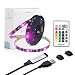 WENICE USB led Strip Lights kit 9.9ft for 32 to 65inch TV, tv Backlight with 24key IR Remote 16 Color 5050 LEDs Bias Lighting for HDTV