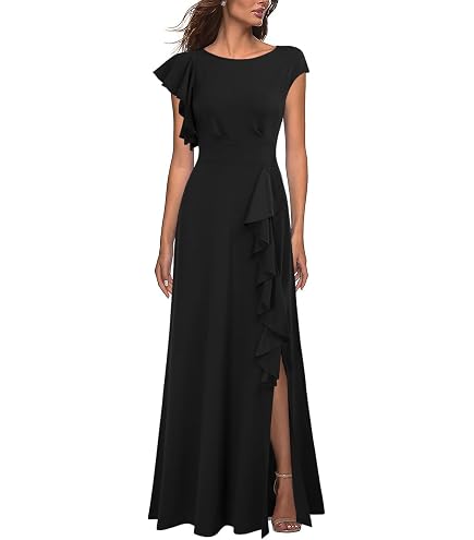 woosea formal dresses Amazon.com: Womens Cocktail Flutter Sleeve Dresse Wedding Guest Dresses for Women 2025 Trendy Black : Clothing, Shoes & Jewelry Color:Checkerboard Teal Category vogamismatch Summer Woman Blue Dress