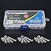 Glarks 170Pcs M4 Stainless Steel Allen Hex Drive Button Head Socket Cap Bolts Screws Nuts Assortment Kit (M4)