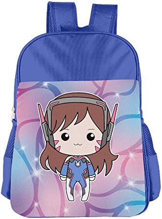 Overwatch DVA Comic Kids School Bag Backpack RoyalBlue Large