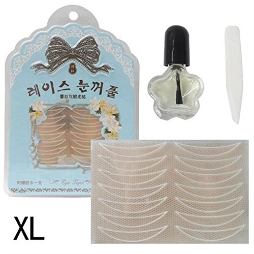 Invisible Lace Double Eyelid Sticker Eye Tape Mesh Lace Double-fold Stealth Stick Eyelid Sticker -Loouer (Color : Pink, Size : S) - Thumbnail 7
