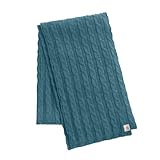 Carhartt WA054 Women's Cable Knit Scarf Blue Topaz Heather