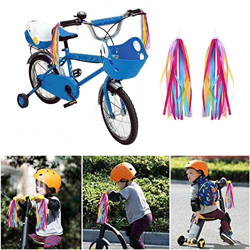 ECOLOG 1 Pair of Kid's Bike Handlebar Streamers Colorful Ribbons Tassel