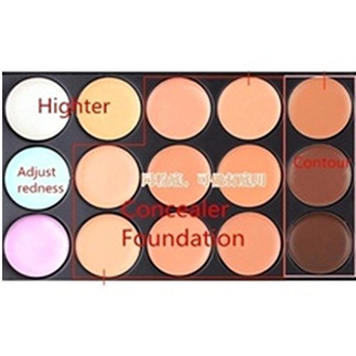 Correcting Concealer Cream BB Cream 15 Colors Makeup Face Foundation Trimming Cover Dark Circles Freckles Acne Camouflage Palette (C)