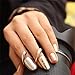 BG Europe Punk Golden Sliver Finger Opening Ring Nail Ring Jewelry