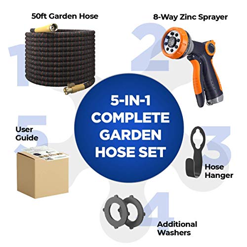 TBI Pro Garden Hose Expandable and Flexible Super Durable 3750D