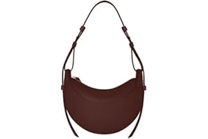 ANWEIDA Leather Crescent Bag for Women, Designer Shoulder Bags, Sling Crossbody Bag Purse Casual Dumpling Hobo Bag
