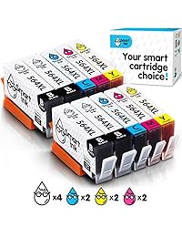 Smart Ink - Cartucho de tinta compatible para HP 564XL 564 XL (4BK y 2C M Y 10 unidades), para usar con Deskjet 3070A 3520 Officejet 4610 4620 4622 Photosmart 5510 5514 5520 6510 6520 C6324