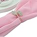 iDili Napkin Rings Set of 6 PCS - Rhinestone Napkin Ring Holders Pack of 6 Handmade Serviette Buckles for Wedding and Dinner Party
