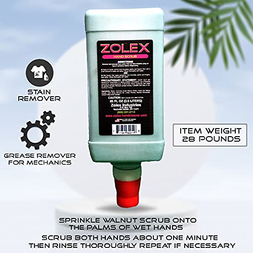 Zolex Walnut Hand Scrub for Hard Working Hands Stain Remover for
