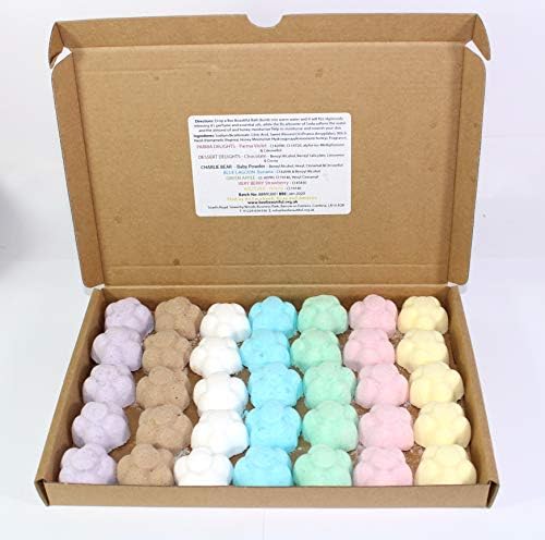 Bee Beautiful Bath Bombs - 35 x 10g Mixed Scent Flowers (Reduced Plastic)