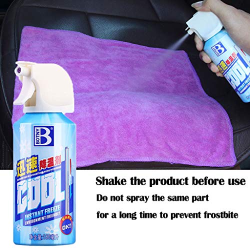COM1950s Summer Fast Car Cooling Agent Single Ice Spray Quickly Summer Vehicle car Cooling Spray (Blue, 1PC) - Thumbnail 2