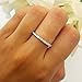 0.25 Carat (ctw) 14K White Gold Round White Diamond Ladies Stackable Wedding Band 1/4 CT (Size 6.5)