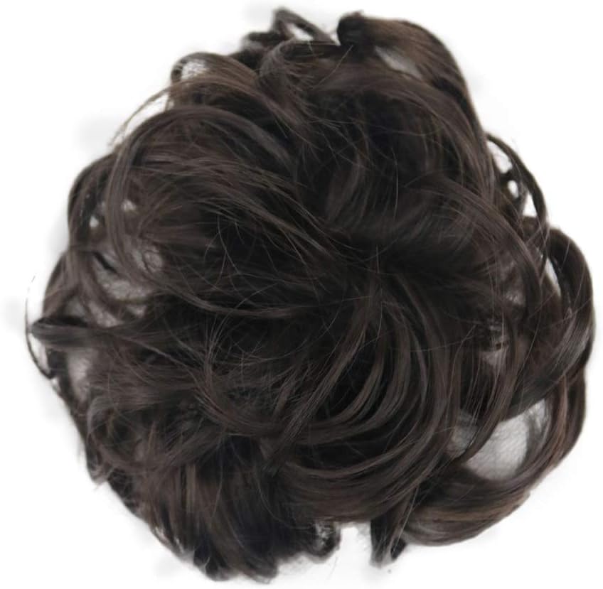 Clearance Messy Hair Scrunchies Hair Bun Extensions Curly Wavy Hair Pieces For Women Updo Ponytail Hair Extensions Hair Donut Hair Chignons Hair Accessories - Youngnet (J)
