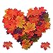 Pistha Fall Maple Leaves 300 Pcs Artificial Maple Leaves Fall Wedding Flowers Artificial Maple Leaf Art Flowers for Party Random Color
