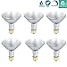 Luxrite LR20633 (6-Pack) PAR30 Eco Halogen Long Neck Light Bulb, 60 Watt (75w Replacement) Dimmable, 40° Flood Beam Spread, 2900K, 1080 Lumens E26 Base, for Indoor/Outdoor use.