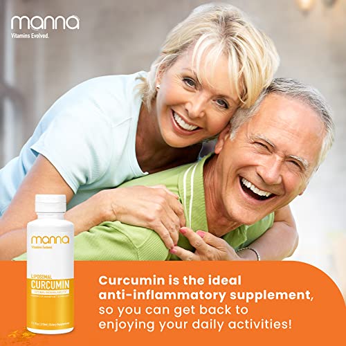 Manna Vitamins Evolved Turmeric Curcumin Liquid Liposomal Curcumin