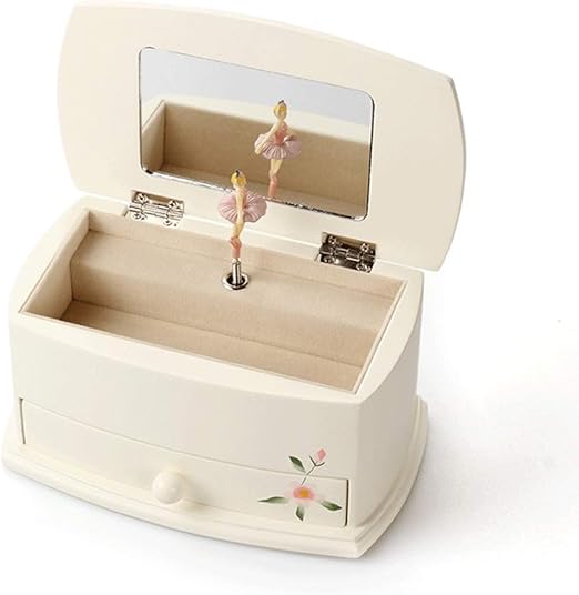 KGDC Caja de música Joyería Caja de música Pintado a Mano de la Caja esférica Caja