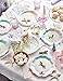 Talking Tables We Heart Unicorns Small Ombre Plates with Gold Foil Detail for a Childrens Party or Birthday Part (24 Pack)