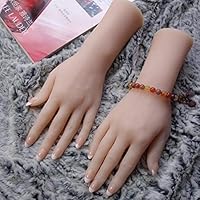 Acturen 28Cm Real Hand Mannequin Body Manicure Props Jewelry Model Art Hand Mannequin Halloween Man Finger 1PC C747