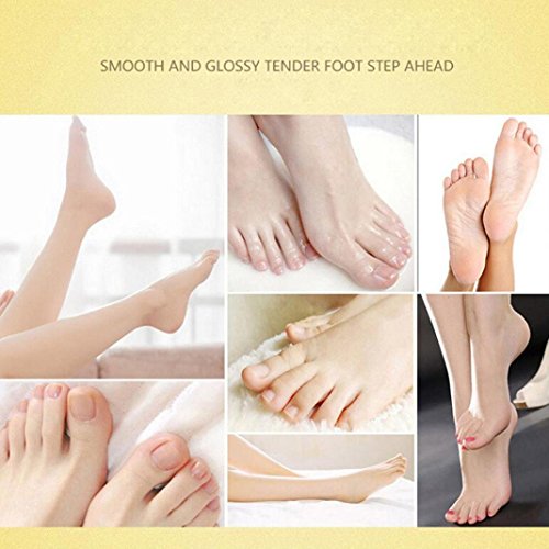 Kasien Foot Mask, 7Pair/1Box Exfoliating Peel Foot Mask Feet Remove Callus Hard Dead Skin